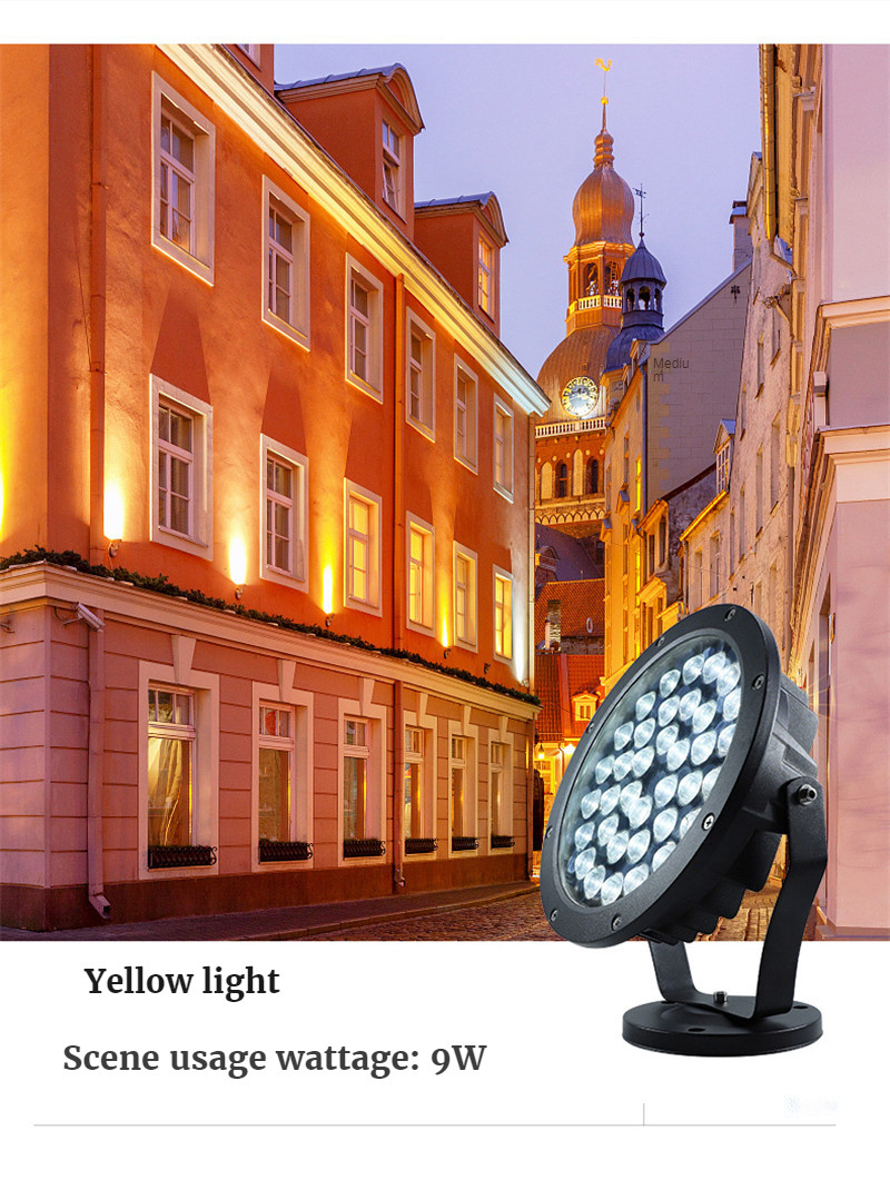 Led Warm Light Wall Washer Light Rgbw Landscape Lighting Flood Light Path Lights Garden Lights Gazebo Decoration Waterproof Lamp