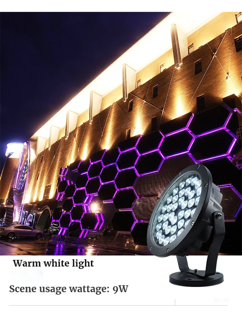 Led Warm Light Wall Washer Light Rgbw Landscape Lighting Flood Light Path Lights Garden Lights Gazebo Decoration Waterproof Lamp