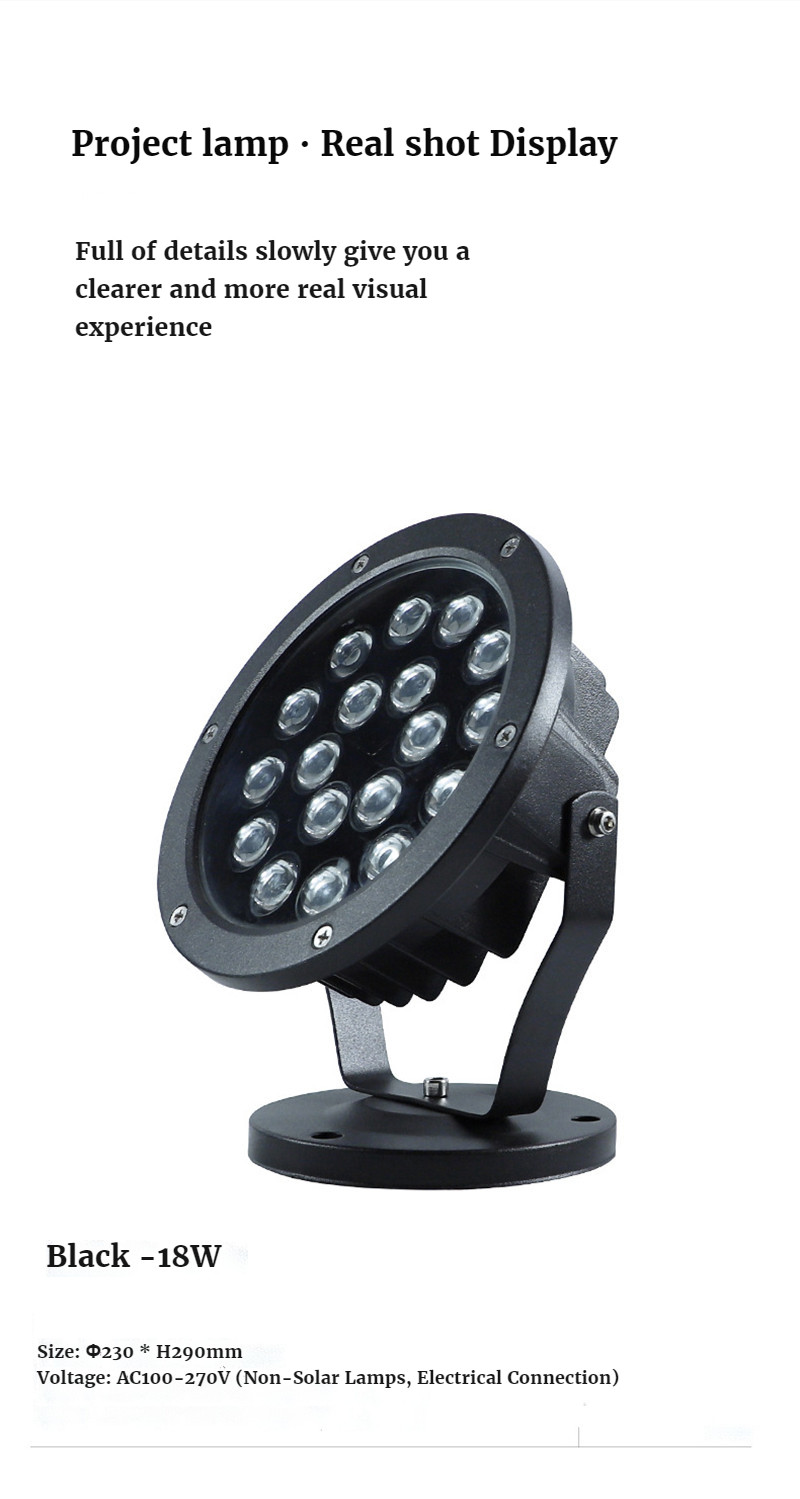 Led Warm Light Wall Washer Light Rgbw Landscape Lighting Flood Light Path Lights Garden Lights Gazebo Decoration Waterproof Lamp