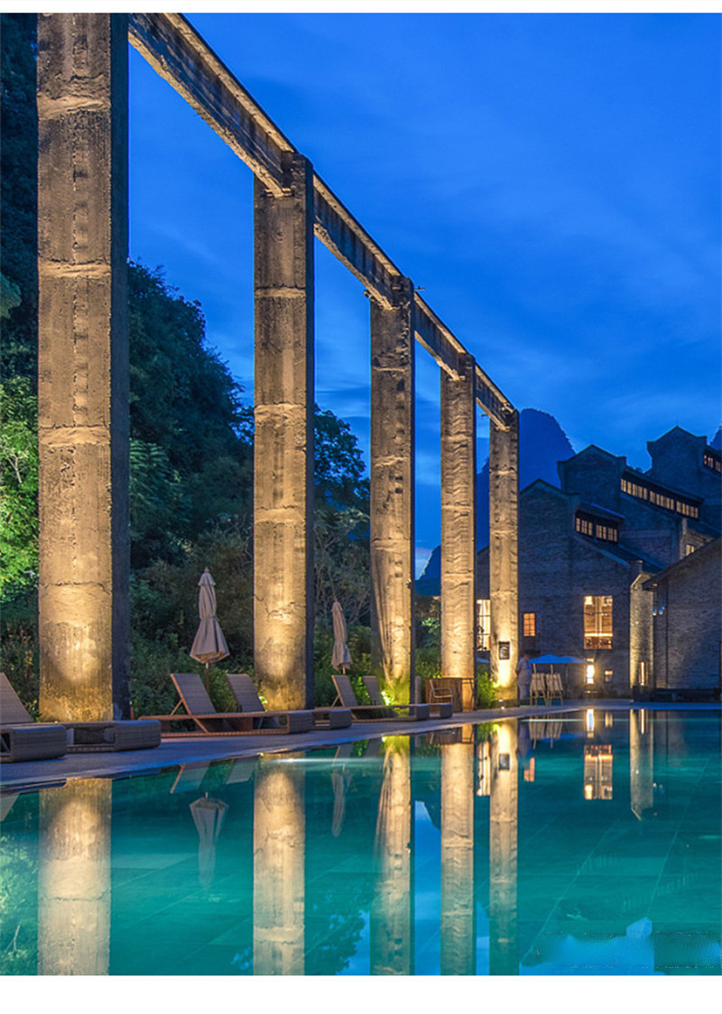 Led Warm Light Wall Washer Light Rgbw Landscape Lighting Flood Light Path Lights Garden Lights Gazebo Decoration Waterproof Lamp