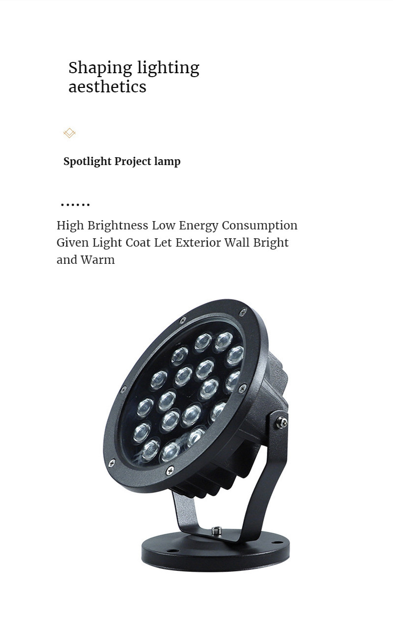 Led Warm Light Wall Washer Light Rgbw Landscape Lighting Flood Light Path Lights Garden Lights Gazebo Decoration Waterproof Lamp