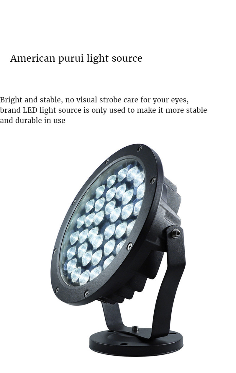 Led Warm Light Wall Washer Light Rgbw Landscape Lighting Flood Light Path Lights Garden Lights Gazebo Decoration Waterproof Lamp