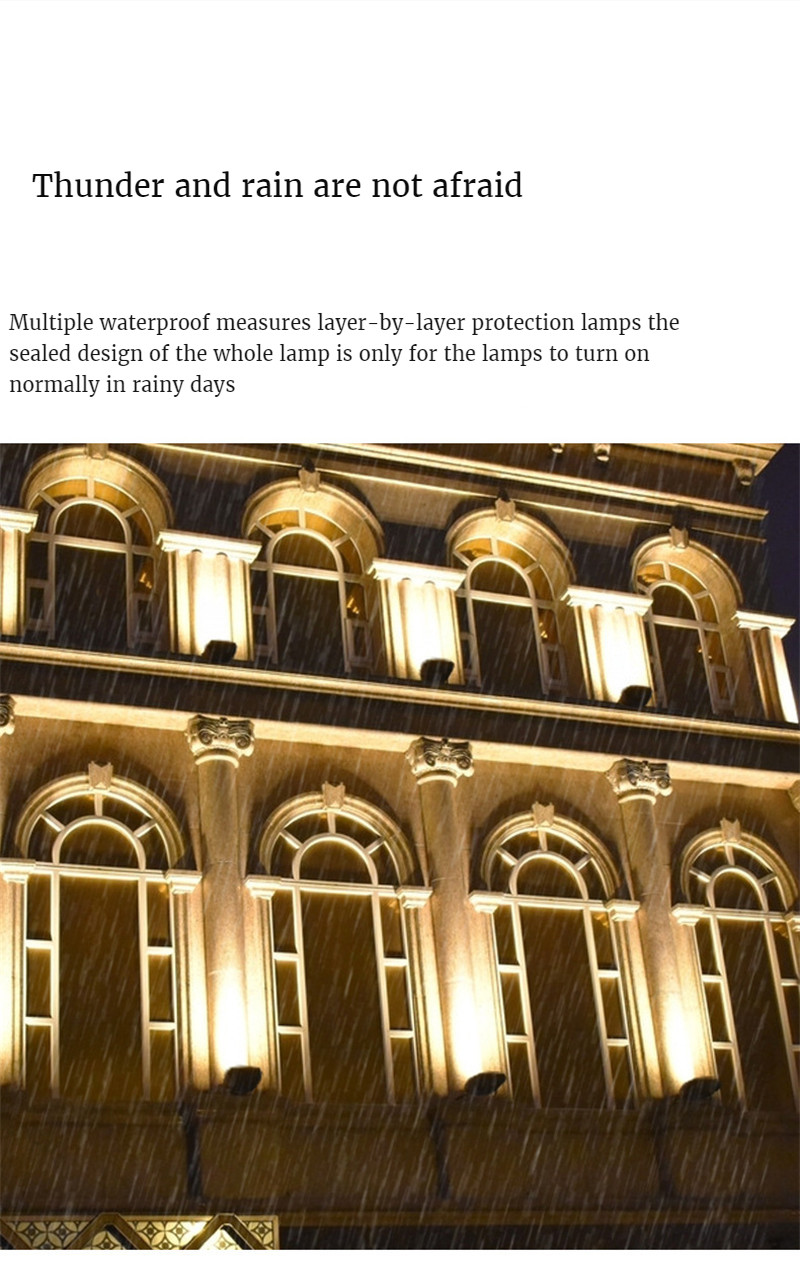 Led Warm Light Wall Washer Light Rgbw Landscape Lighting Flood Light Path Lights Garden Lights Gazebo Decoration Waterproof Lamp