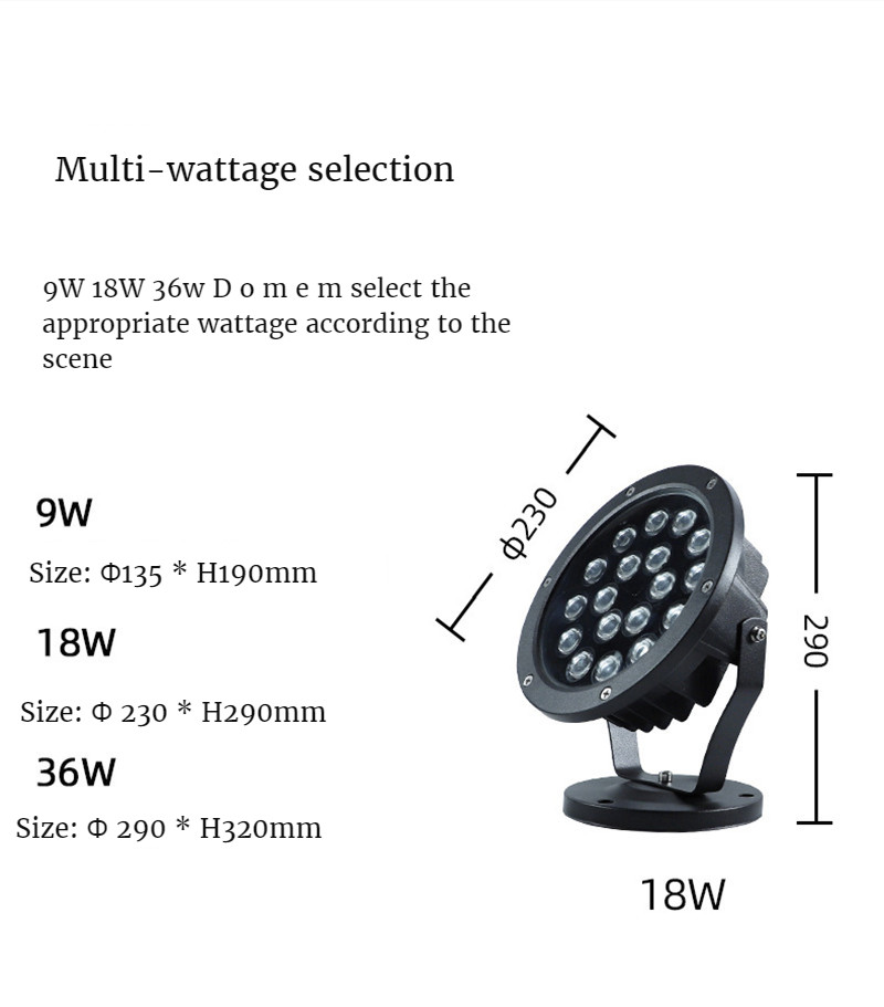 Led Warm Light Wall Washer Light Rgbw Landscape Lighting Flood Light Path Lights Garden Lights Gazebo Decoration Waterproof Lamp