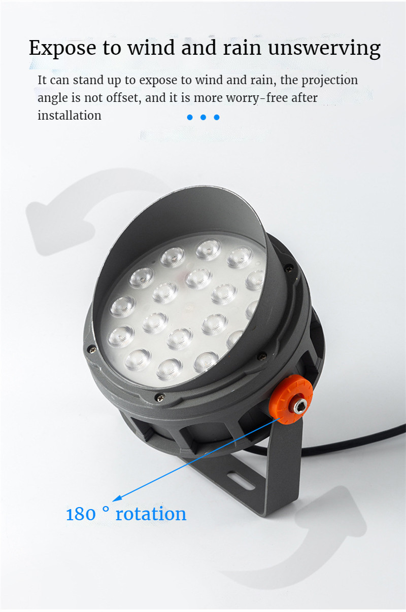 Outdoor Landscape Lighting IP67 Waterproof Colorful Lights Spotlights LED Ground Plug Light Tree Light Lawn Street Light 220V