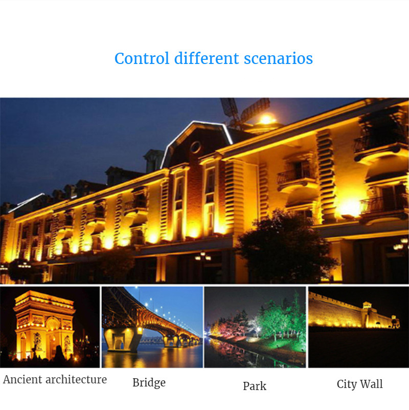 Outdoor Landscape Lighting IP67 Waterproof Colorful Lights Spotlights LED Ground Plug Light Tree Light Lawn Street Light 220V