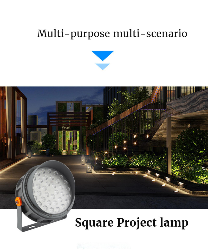 Outdoor Landscape Lighting IP67 Waterproof Colorful Lights Spotlights LED Ground Plug Light Tree Light Lawn Street Light 220V