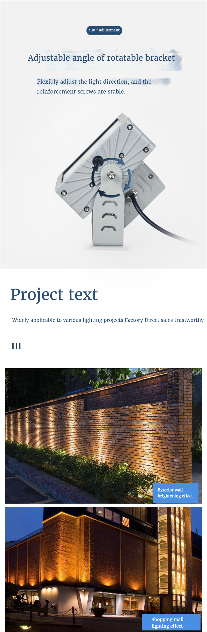 Led Wall Washer Wallwasher Hotel Villa Exterior Wall Landscape LED Lamp Building Lighting Garden Landscape Decoration 192W 216w