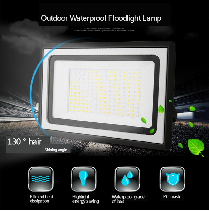 LED Flood Light Outdoor Spotlight Floodlight Waterproof Garden Wall Washer Lamp Reflector IP65 AC 220V 110V 10W 20W 30W 50W 100W