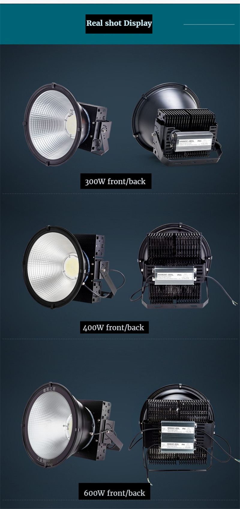 LED Tower Chandelier High Bay Light Spotlight Floodlight High-altitude Lighting Square Lighting Highlight Construction Site Lamp