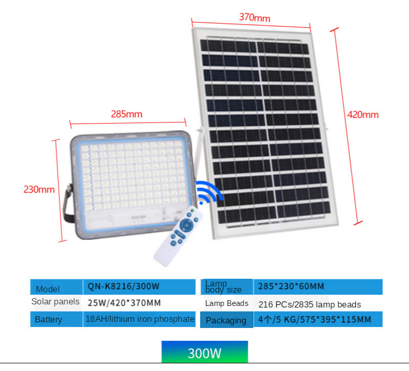 100W Solar Led Flood Light Outdoor Solar Garden Lights Solar Lamp Outdoor Wall Waterproof Solar Stree Ligth Lamp 0 Fees Light
