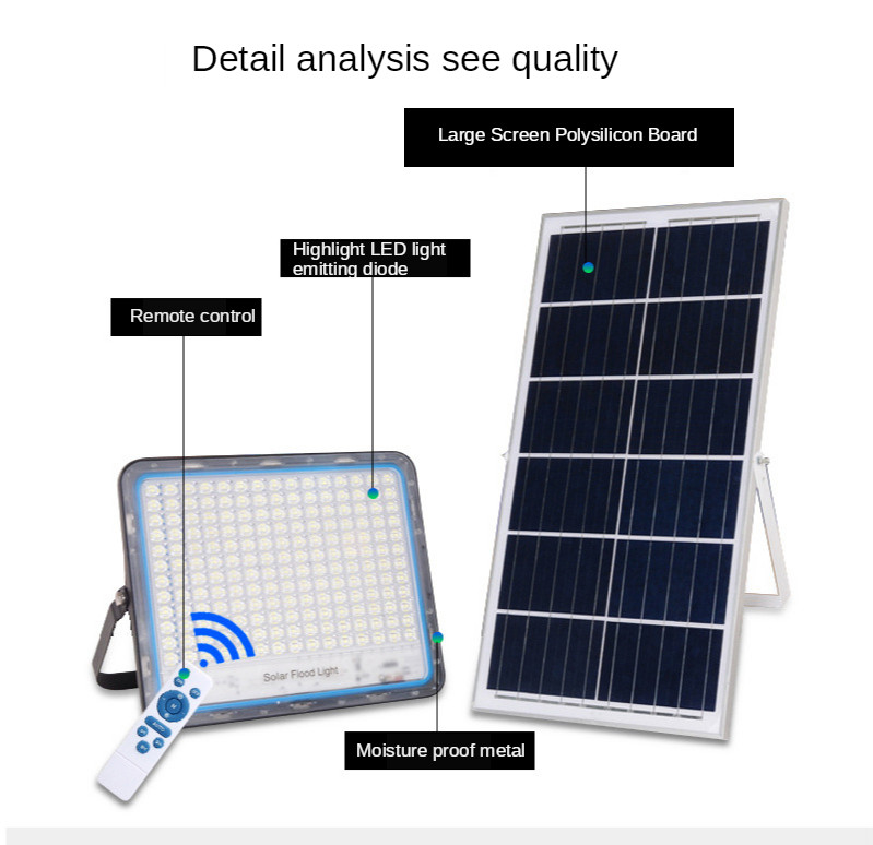 100W Solar Led Flood Light Outdoor Solar Garden Lights Solar Lamp Outdoor Wall Waterproof Solar Stree Ligth Lamp 0 Fees Light