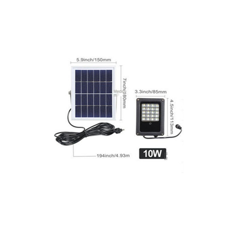 Solar Landscape Light Streetlight Courtyard Solar Flood Lights Outdoor Reflector Led Light Projector Garden Lighting 10W 50W