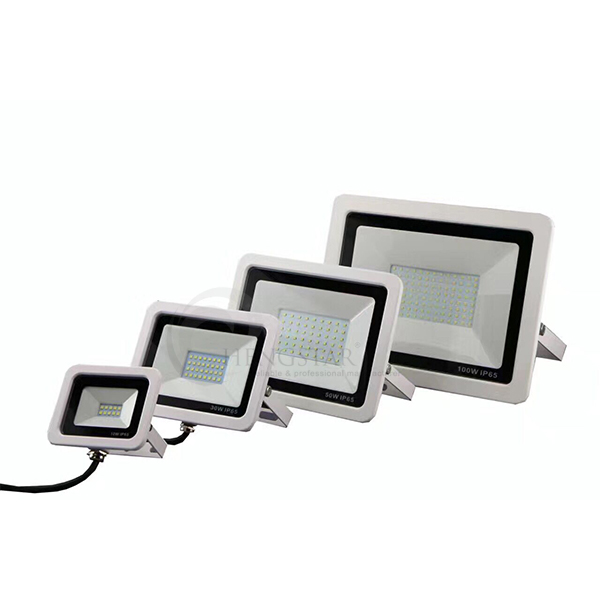 reflector led 50W high power SMD3030 110-120V/220v-240v 120 degree cool white ultra slim white cover led outdoor floodlight