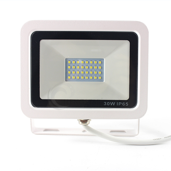 reflector led 50W high power SMD3030 110-120V/220v-240v 120 degree cool white ultra slim white cover led outdoor floodlight