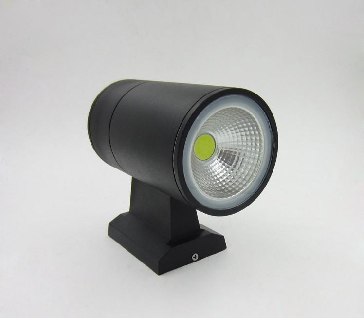 6pcs Led Wall Lamp single head 10W COB outdoor lighting AC85-260V warm white and cool