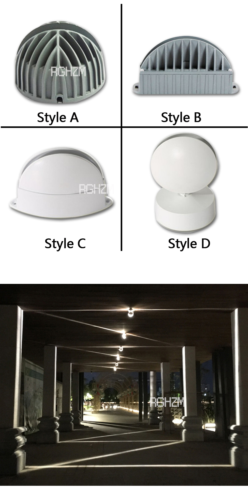 10W LED Wall Light Windows Sill Lamp Home Door Frame Corridor Balcony Garage KTV Hotel Restaurant Lighting IP67 110V 220V DC12V