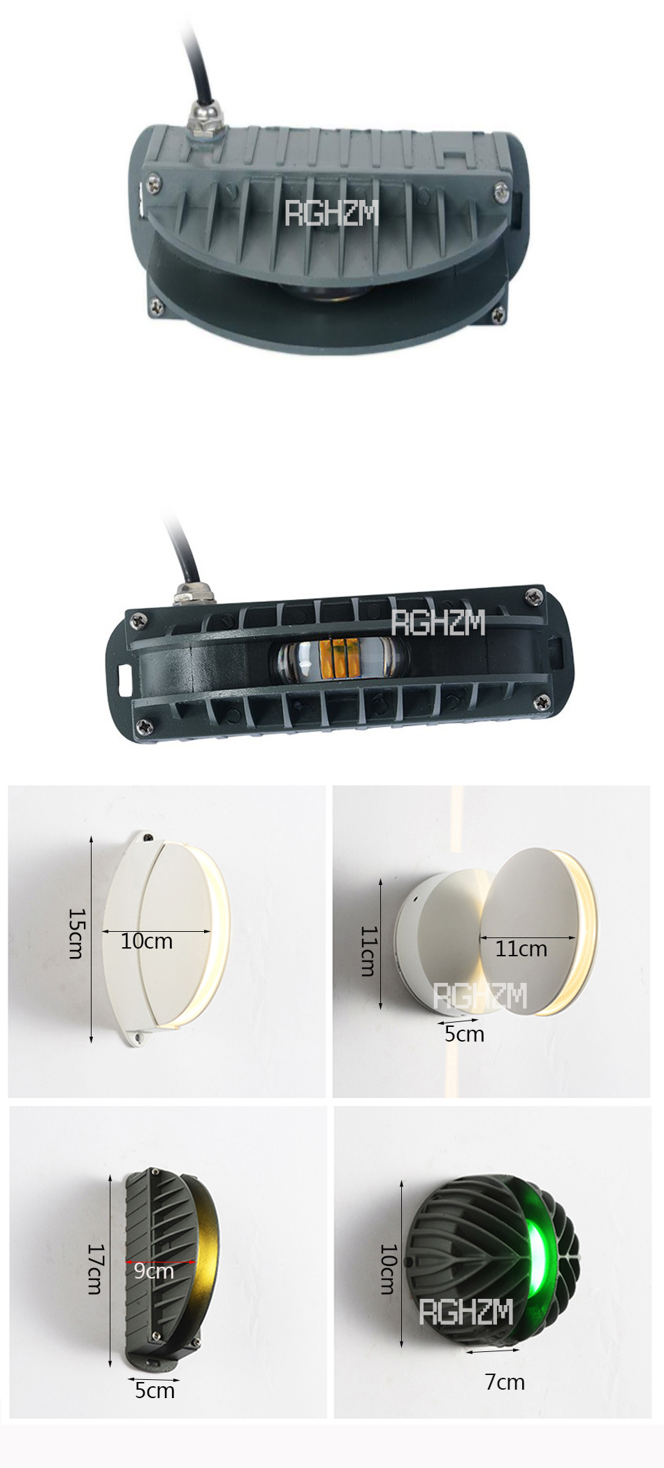 10W LED Wall Light Windows Sill Lamp Home Door Frame Corridor Balcony Garage KTV Hotel Restaurant Lighting IP67 110V 220V DC12V