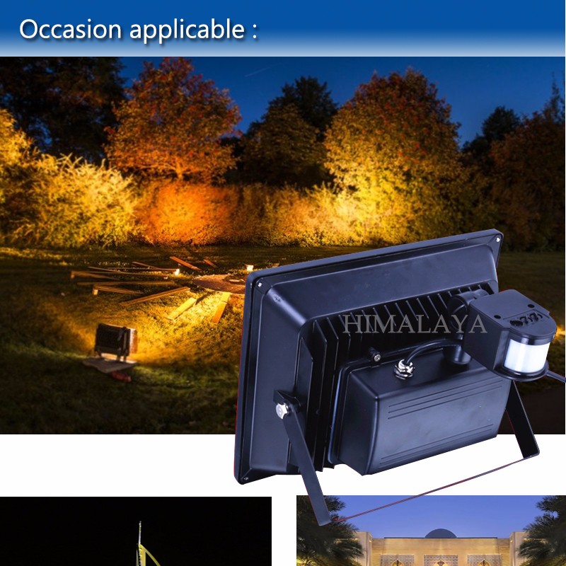 10pcs/lot 10W 20W 30W 50W Waterproof High Power Cool/Warm White Led Lamp Led Sensor Flood Light Garden Outdoor Lighting