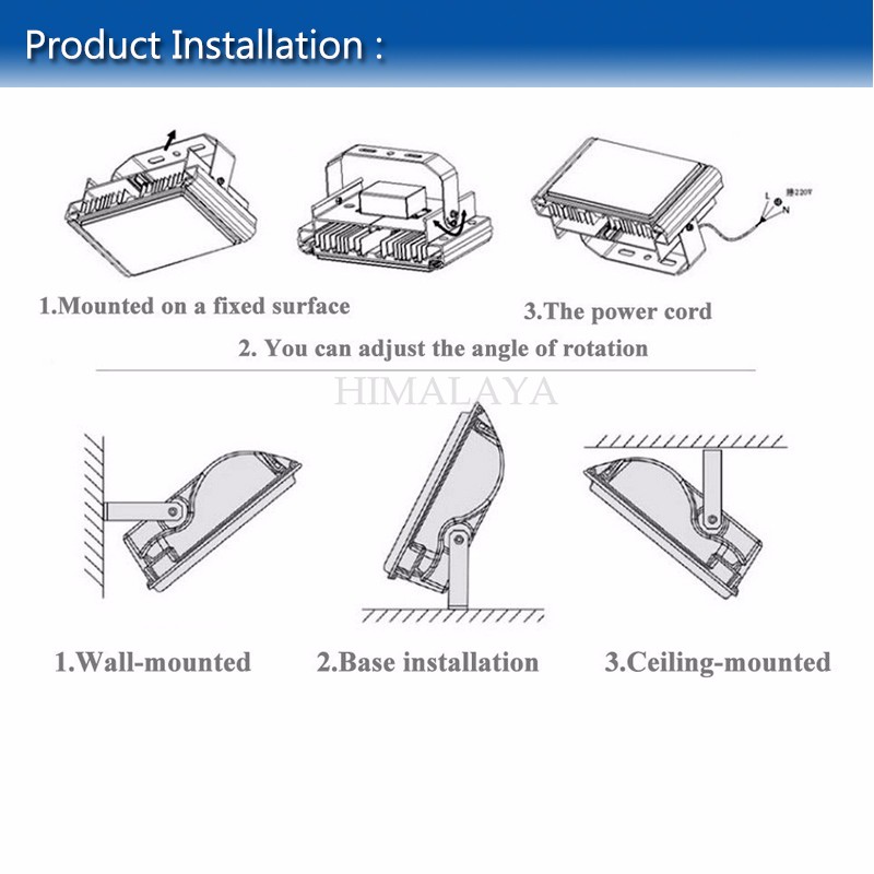 10pcs/lot 10W 20W 30W 50W Waterproof High Power Cool/Warm White Led Lamp Led Sensor Flood Light Garden Outdoor Lighting