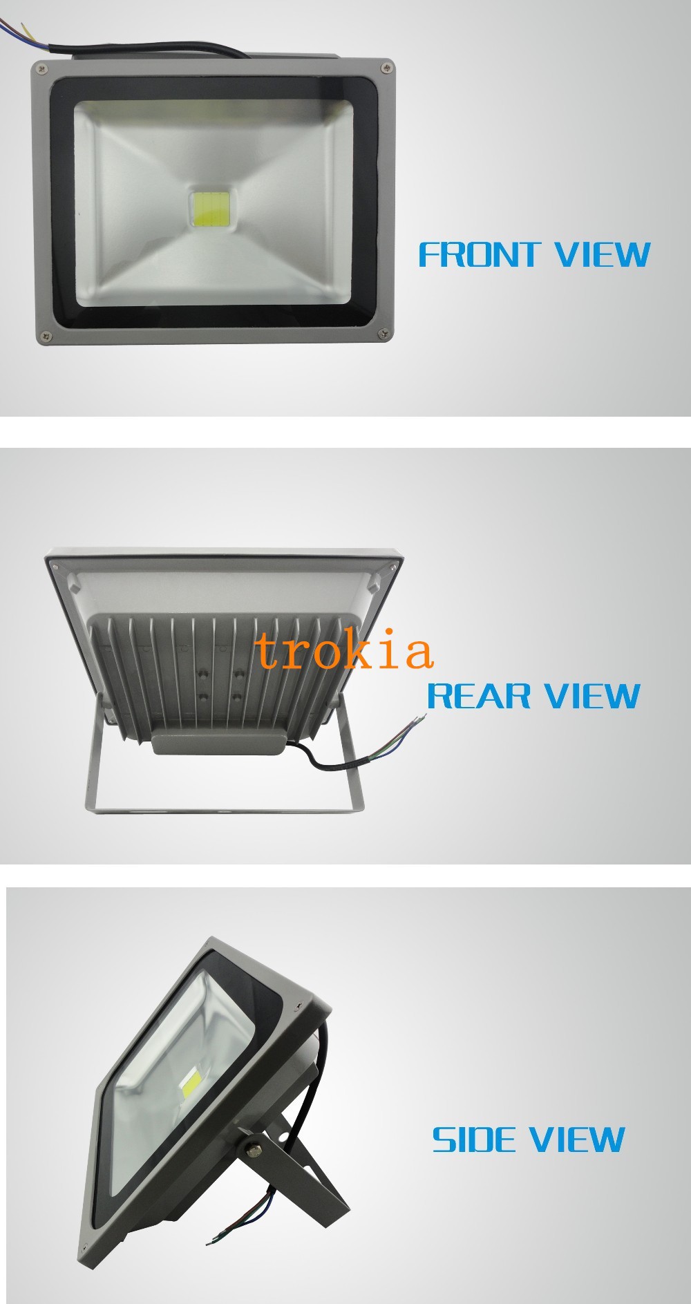 Waterproof 30W/50W LED Floodlight Warm/Cool White Outdoor Lamp Lighting