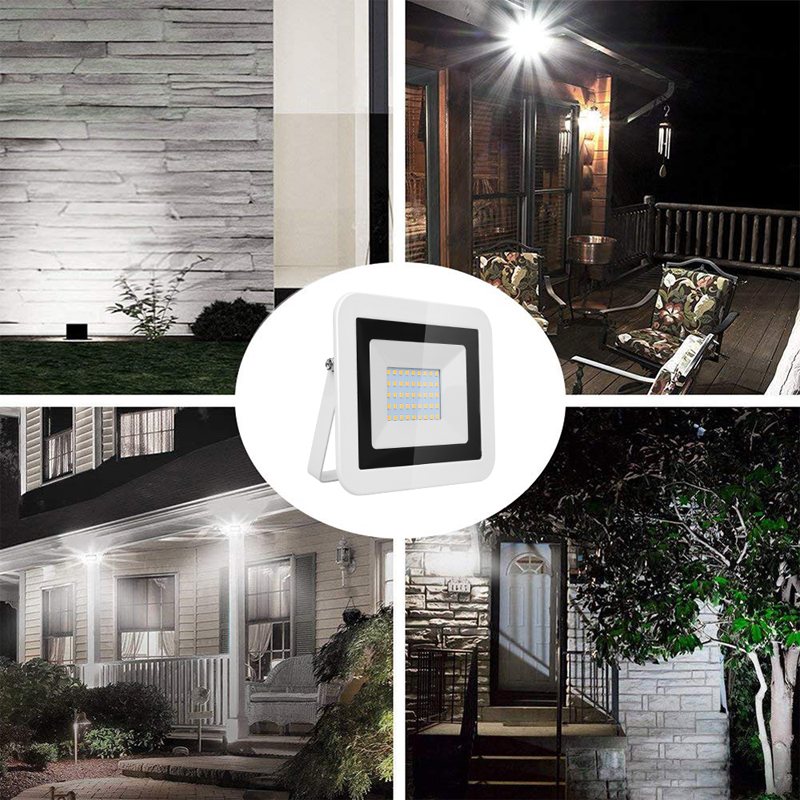 LED Flood Light Outdoor Spot Light 220V IP66 Waterproof Super Bright Security Floodlights Wall Light for Garage Garden Yard