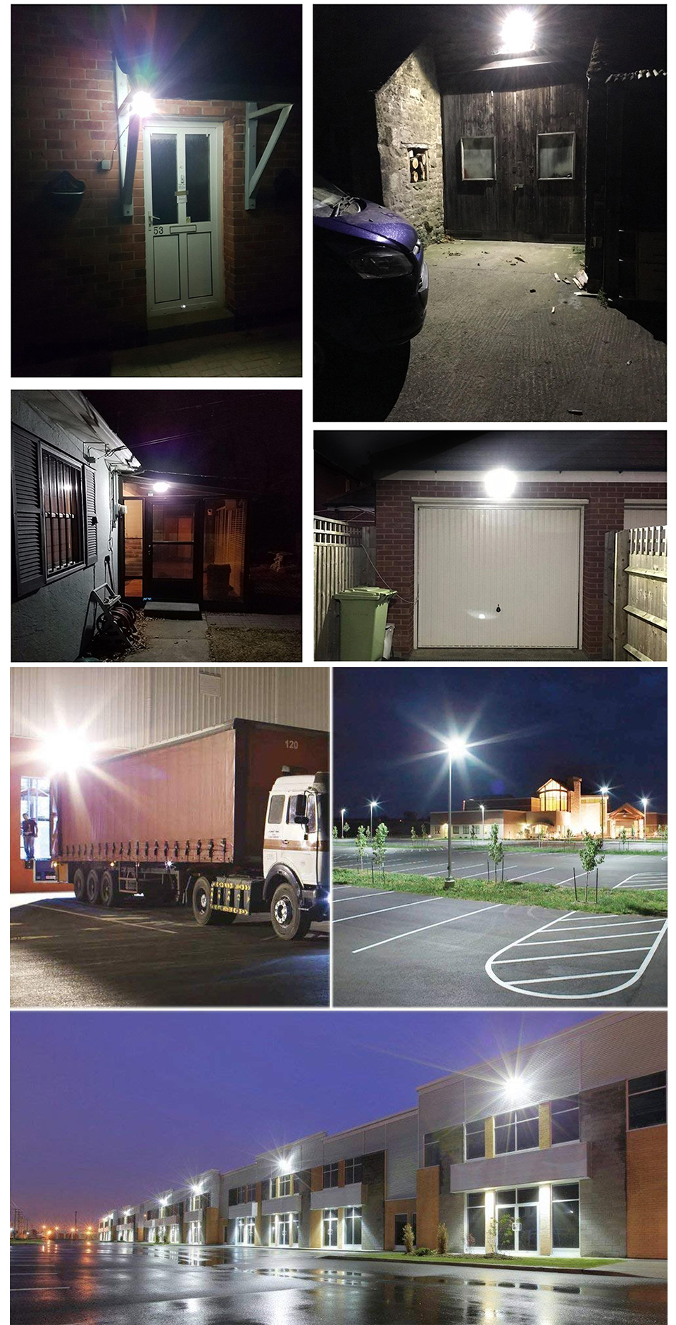 LED Motion Sensor Floodlight Waterproof 20W 30W 50W 100W PIR Flood Light Projector Lamp Exterior Outdoor Spotlight lighting