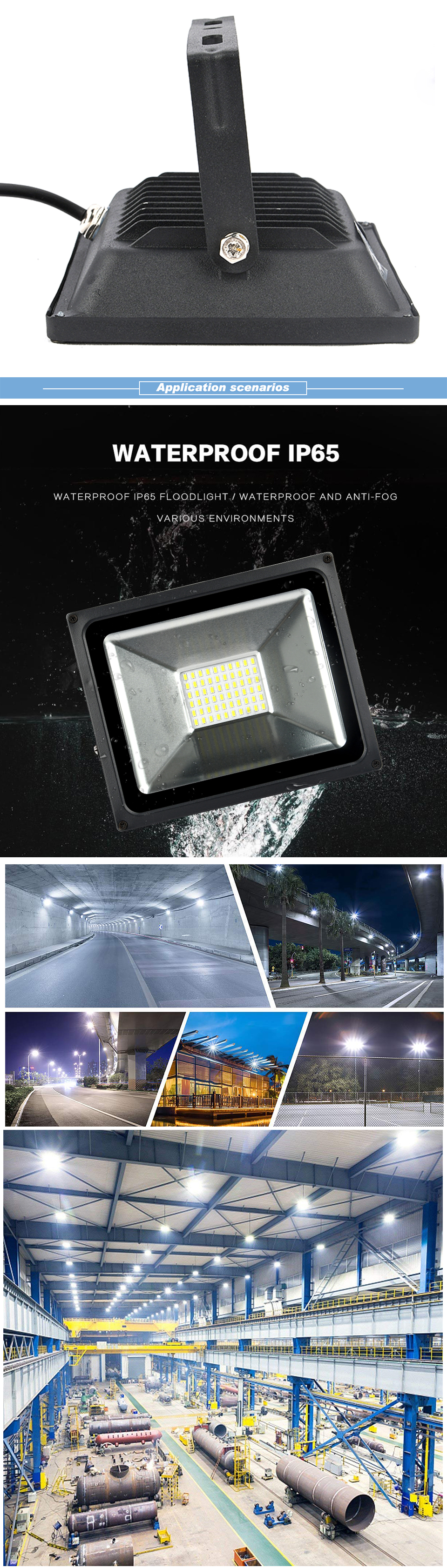 Led Flood Light 220V/110V Outdoor Spotlight Floodlight 100W 50W 10W 20W 30W Wall Lamp Reflector IP65 Waterproof Garden Lighting