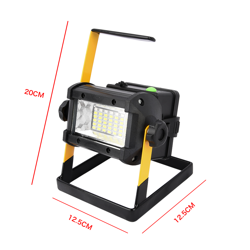 50W 36 LED Portable Rechargeable Work Flood Light Spot Emergency Outdoor Camping Floodlight for repair