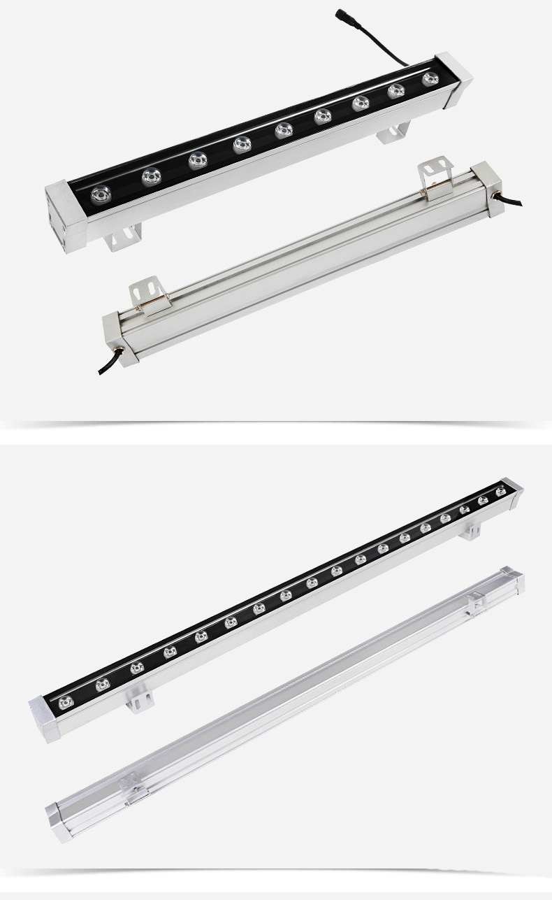 5Pcs/Lot 12W 18W 24W 36W 48W DC12V 24V Outdoor LED Reflector Flood Washer Landscape Light Dmx512 RGB Wall Linear Lamp Floodlight