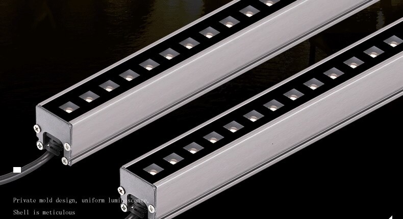 10pcs DC 24V 6w 12w LED Wall Washer Landscape Light dmx512 Outdoor Lights Wall Linear Lamp Floodlight 100cm Wallwasher