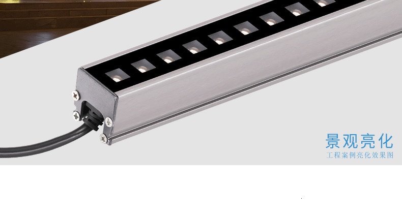 10pcs DC 24V 6w 12w LED Wall Washer Landscape Light dmx512 Outdoor Lights Wall Linear Lamp Floodlight 100cm Wallwasher