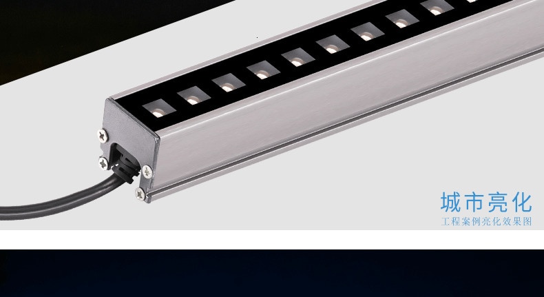 10pcs DC 24V 6w 12w LED Wall Washer Landscape Light dmx512 Outdoor Lights Wall Linear Lamp Floodlight 100cm Wallwasher