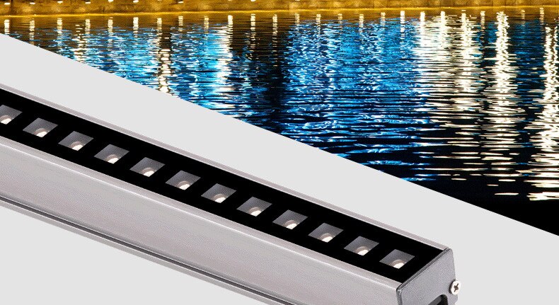 10pcs DC 24V 6w 12w LED Wall Washer Landscape Light dmx512 Outdoor Lights Wall Linear Lamp Floodlight 100cm Wallwasher