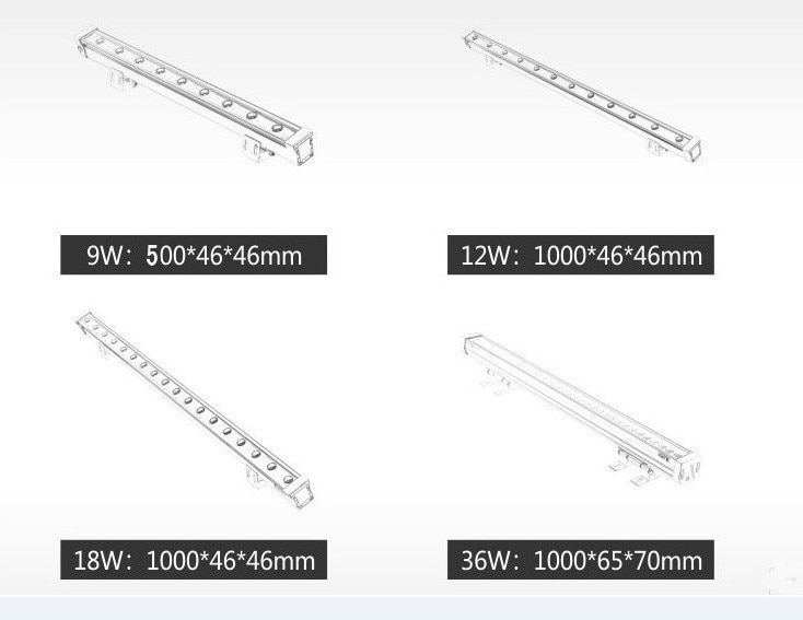 Warranty 3 years 9W DMX LED Wall Washer DMX512 RGB Floodlight Flood Light Outdoor Tunnel Spotlight Bulb Lamp