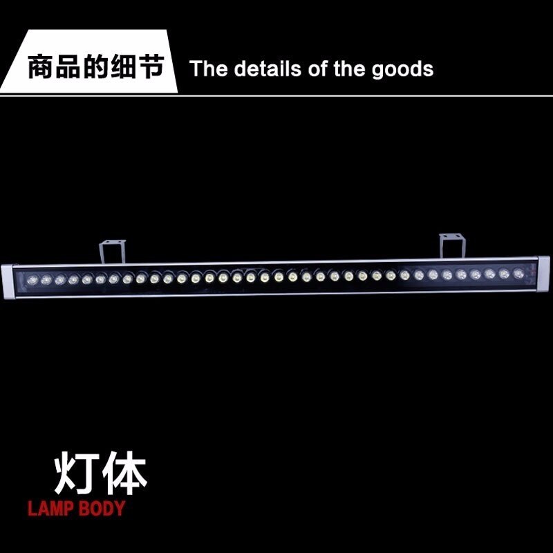 3Pcs/Lot Ac85-265v DMX512 24W 46*46*1000mm DMX512 RGB LED Wall Washer Street Light Garden Outdoor Square Flood LED Spotlight