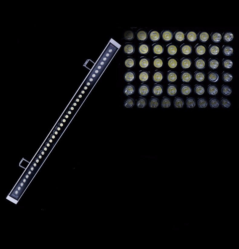 3Pcs/Lot Ac85-265v DMX512 24W 46*46*1000mm DMX512 RGB LED Wall Washer Street Light Garden Outdoor Square Flood LED Spotlight