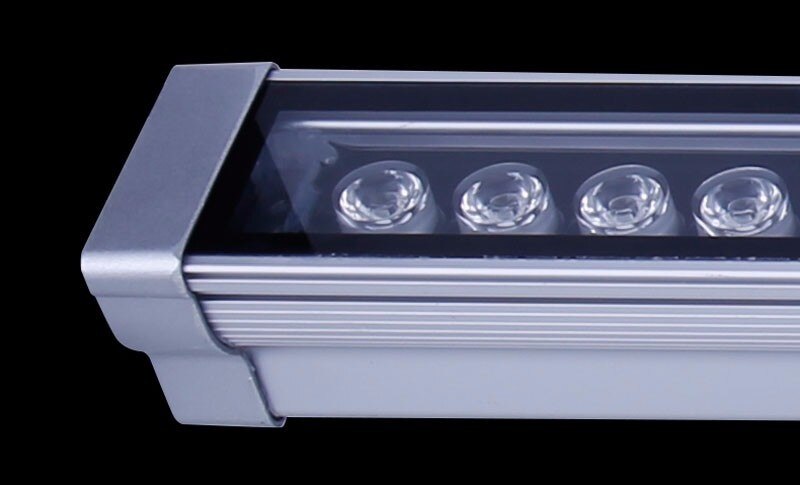3Pcs/Lot Ac85-265v DMX512 24W 46*46*1000mm DMX512 RGB LED Wall Washer Street Light Garden Outdoor Square Flood LED Spotlight
