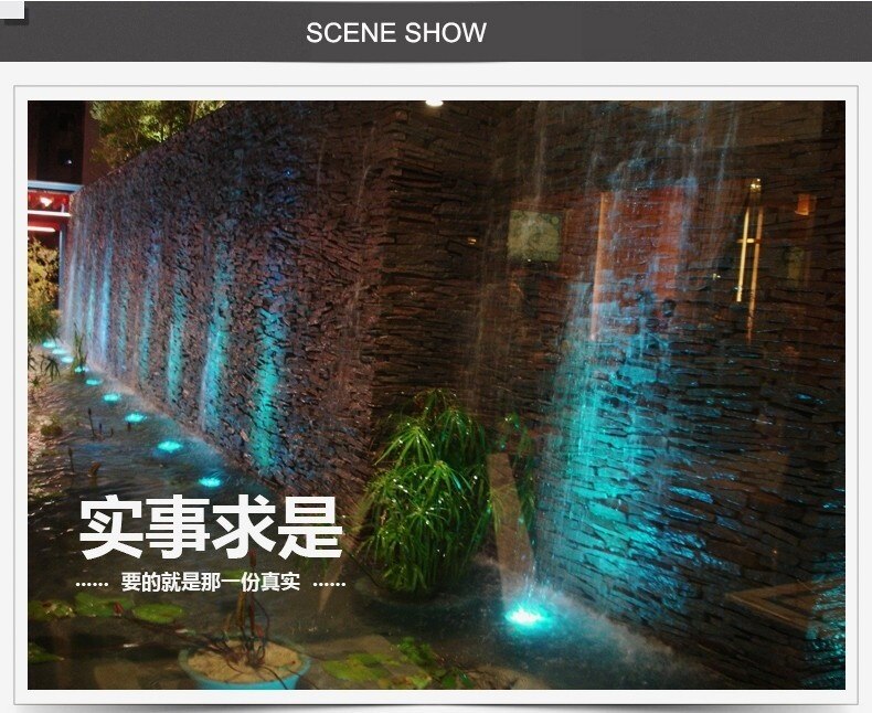 2Pcs/Lot 15w Pool Lighting RGB LED Underwater Lamp Fountain Pond Lights Spot 12V 24V AC DC High Power Watt Swimming Pools Bulb