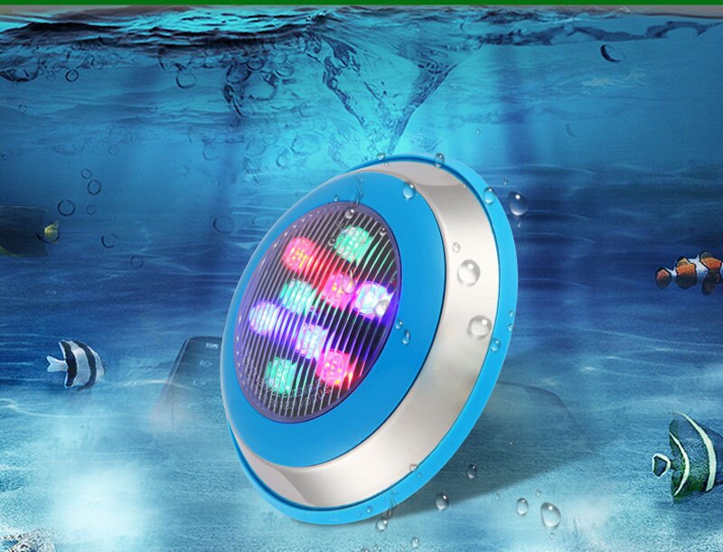 6PCS 6w 12w 15W 18w 24w 36W Swimming Pool Light IP68 AC 12V 24V RGB Led Underwater Outdoor Lighting Pond Lamps Piscine