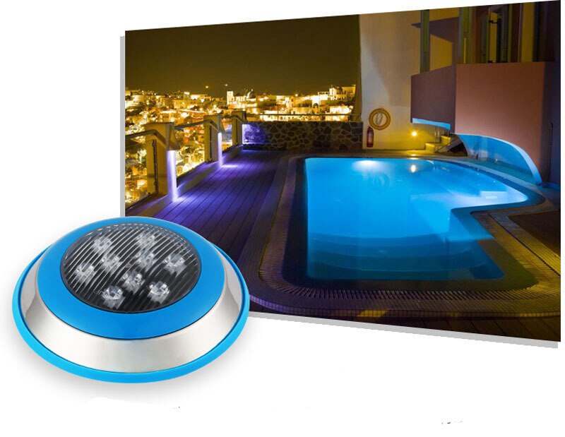 6PCS 6w 12w 15W 18w 24w 36W Swimming Pool Light IP68 AC 12V 24V RGB Led Underwater Outdoor Lighting Pond Lamps Piscine