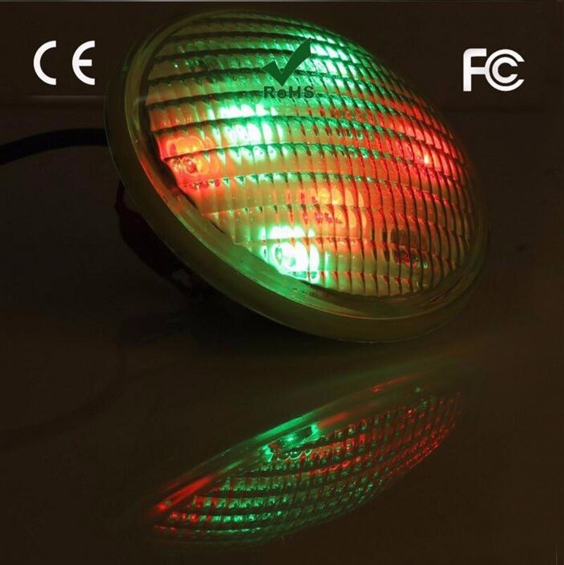 Par56 72W RGB Underwater Light Pond Fountain LED Swimming Pool Lamp AC12-24V Waterproof IP68 Stainless