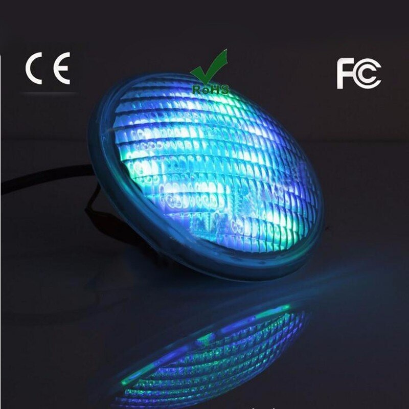Par56 72W RGB Underwater Light Pond Fountain LED Swimming Pool Lamp AC12-24V Waterproof IP68 Stainless