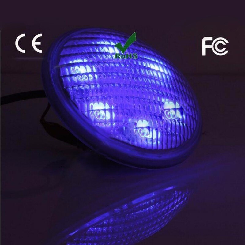 Par56 72W RGB Underwater Light Pond Fountain LED Swimming Pool Lamp AC12-24V Waterproof IP68 Stainless