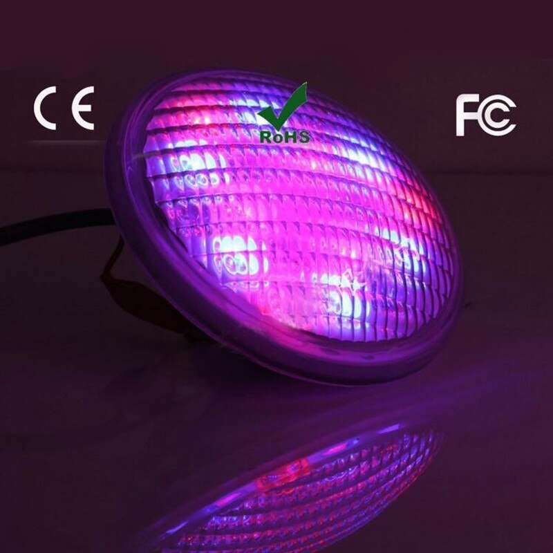 Par56 72W RGB Underwater Light Pond Fountain LED Swimming Pool Lamp AC12-24V Waterproof IP68 Stainless