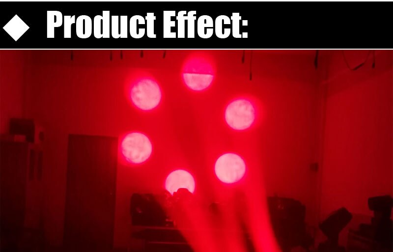 6x40w RGBW LED Bee Eye Beam Light DMX512 Zoom Rotate Moving Head Light Professional DJ Bar Party Show Stage Light