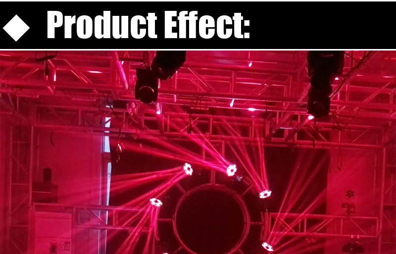 6x25w Super Beam Light DMX512 Zoom Rotate Moving Head Light Professional DJ Bar Party Show Stage Light LED Stage Machine