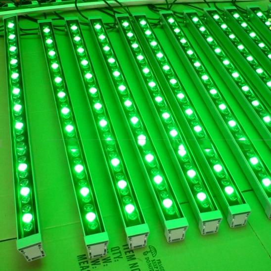 Led Wall Washer Rgb DMX512 12W Outdoor Led Projector Hotel Building Lighting Aluminum 24V Led Warm Light Wall Washer Light
