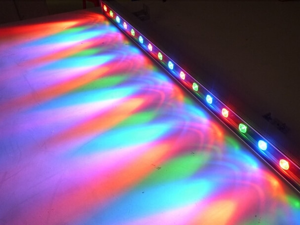 Led Wall Washer Rgb DMX512 12W Outdoor Led Projector Hotel Building Lighting Aluminum 24V Led Warm Light Wall Washer Light