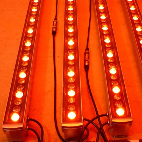 10Pcs/Lot rgb wall washer light ip65 24w rgb dmx512 taiwan Epistar 120lm/w L1000mm*W46mm*H46mm